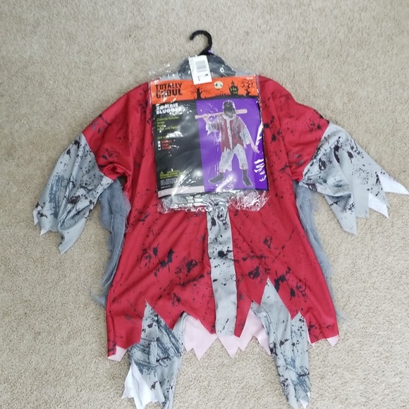 Boys Zombie Slugger Halloween Costume XL